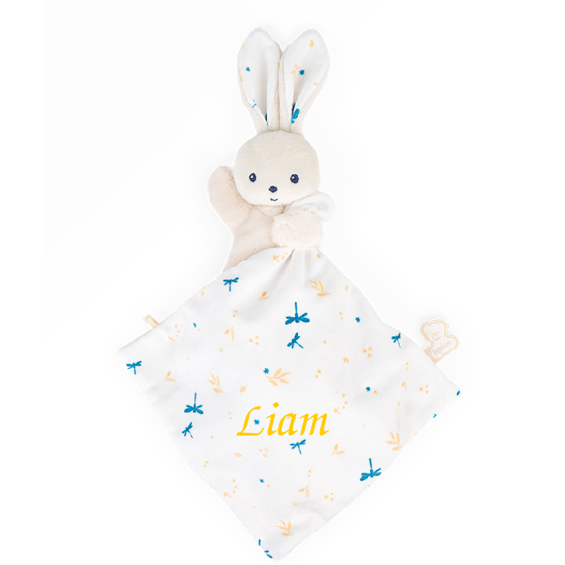  - carré douceur - lapin blanc délicat 17 cm 